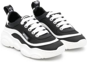 Moschino Kids chunky-sole low-top sneakers Black