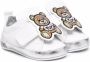 Moschino Kids crystal-Teddy sneakers White - Thumbnail 1