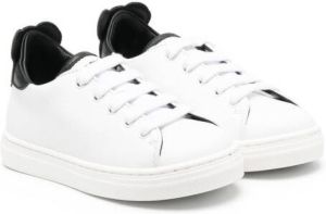 Moschino Kids lace-up low-top sneakers White