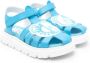 Moschino Kids Leo Teddy-appliqué sandals Blue - Thumbnail 1