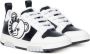 Moschino Kids logo-appliqué leather sneakers White - Thumbnail 1