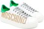 Moschino Kids logo-embellished glitter-detail sneakers White - Thumbnail 1