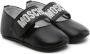 Moschino Kids logo-embellished leather pre-walkers Black - Thumbnail 1
