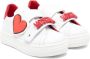 Moschino Kids logo-lettering leather sneakers White - Thumbnail 1