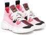 Moschino Kids logo-print lace-up trainers Pink - Thumbnail 1