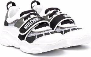 Moschino Kids logo-print low top sneakers White