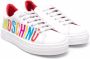 Moschino Kids logo-print low top sneakers White - Thumbnail 1