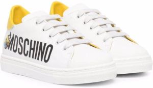 Moschino Kids logo-print low-top sneakers White