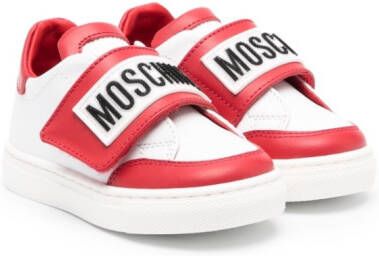 Moschino Kids logo-print sneakers White