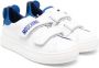 Moschino Kids logo-print touch-strap sneakers White - Thumbnail 1