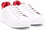 Moschino Kids low-top eco leather sneakers White - Thumbnail 1