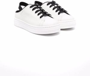 Moschino Kids low-top lace-up trainers White