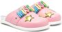 Moschino Kids multicolour-logo slippers Pink - Thumbnail 1