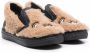 Moschino Kids signature teddy shearling slippers Neutrals - Thumbnail 1