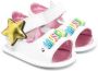 Moschino Kids star embellished open toe sandals White - Thumbnail 1