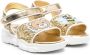 Moschino Kids Teddy Bear & Bee glitter sandals Gold - Thumbnail 1