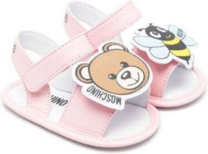 Moschino Kids Teddy Bear & Bee sandals Pink