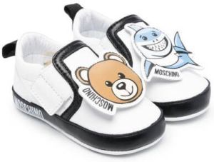 Moschino Kids Teddy Bear & Shark sneakers White