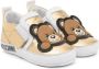 Moschino Kids Teddy Bear appliqué sneakers Gold - Thumbnail 1