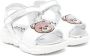 Moschino Kids Teddy Bear crystal-embellished sandals White - Thumbnail 1