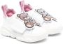 Moschino Kids Teddy Bear crystal-embellished sneakers White - Thumbnail 1