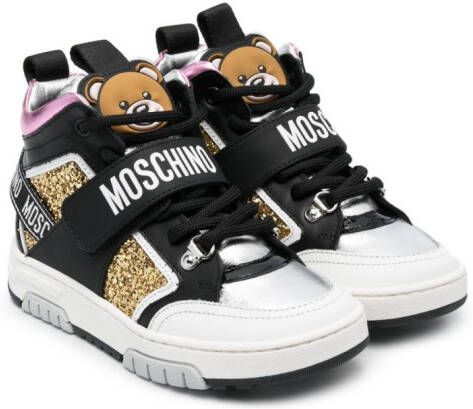 Moschino Kids Teddy Bear high-top sneakers Black