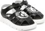 Moschino Kids Teddy Bear leather sandals Black - Thumbnail 1