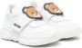 Moschino Kids Teddy Bear leather sneakers White - Thumbnail 1