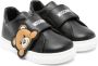 Moschino Kids Teddy-Bear-motif leather sneakers Black - Thumbnail 1