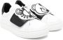 Moschino Kids Teddy-Bear-motif leather sneakers White - Thumbnail 1