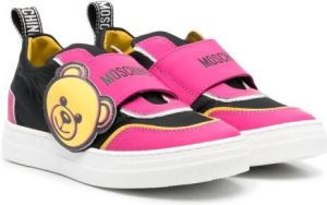 Moschino Kids Teddy Bear motif sneakers Pink