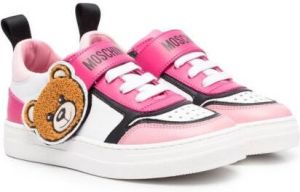 Moschino Kids Teddy Bear motif sneakers Pink