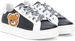 Moschino Kids Teddy Bear-patch low-top sneakers Black