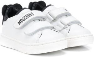 Moschino Kids Teddy Bear-patch low-top sneakers White