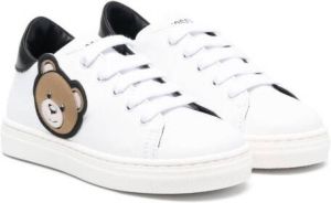 Moschino Kids Teddy Bear-patch sneakers White
