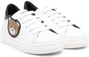 Moschino Kids Teddy Bear-patch sneakers White