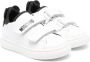 Moschino Kids Teddy Bear touch-strap leather sneakers White - Thumbnail 1