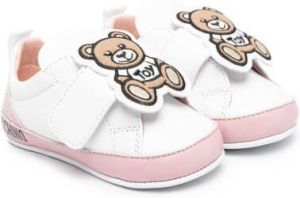 Moschino Kids Teddy Bear touch-strap sneakers White