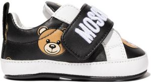 Moschino Kids Teddy Bear touchstrap sneakers Black