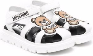 Moschino Kids Teddy-motif sandals White