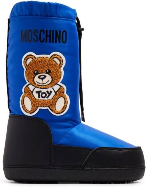 Moschino Kids Teddy padded snow boots Blue