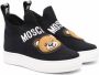 Moschino Kids Teddy patch high sock sneakers Black - Thumbnail 1