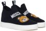 Moschino Kids Teddy-patch sock-style sneakers Black - Thumbnail 1