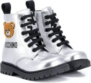 Moschino Kids Toy ankle boots Silver