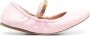 Moschino leather ballerina shoes Pink - Thumbnail 1