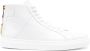 Moschino leather hi-top sneakers White - Thumbnail 1