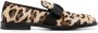 Moschino leopard-print loafers Brown - Thumbnail 1