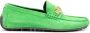 Moschino logo-embellished suede loafers Green - Thumbnail 1