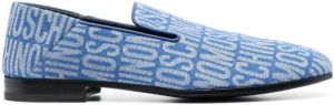 Moschino logo-jacquard 25mm slippers Blue