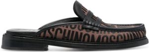 Moschino logo-jacquard 35mm slippers Brown